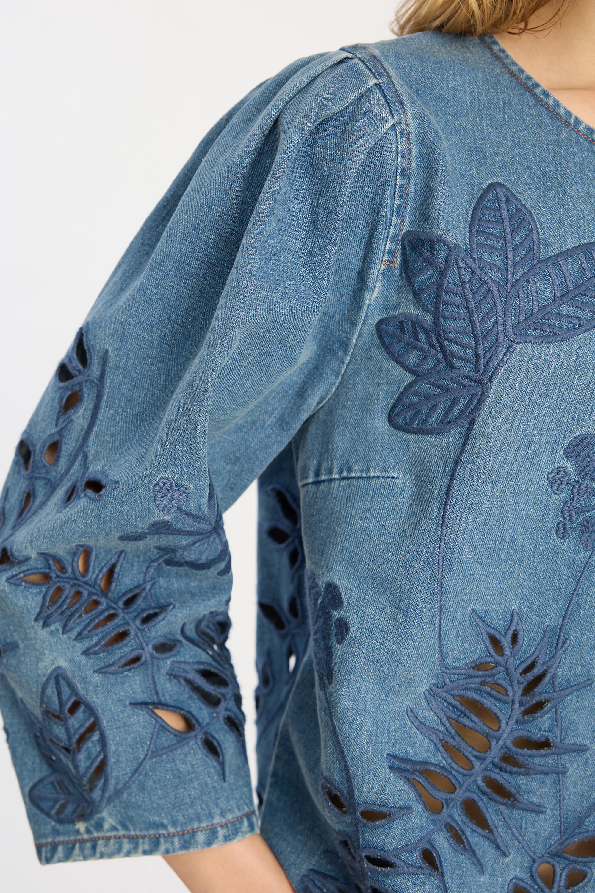 Bramble denimbluse - blå